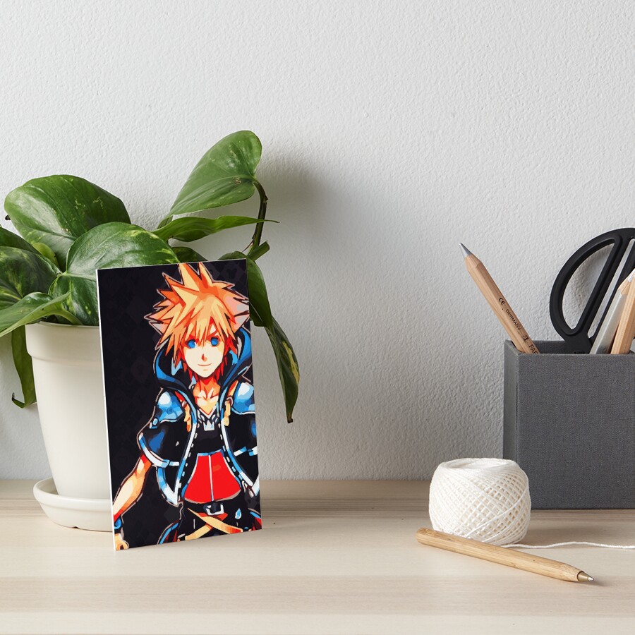 Kingdom hearts Sora Art Board Print for Sale by skydesigns