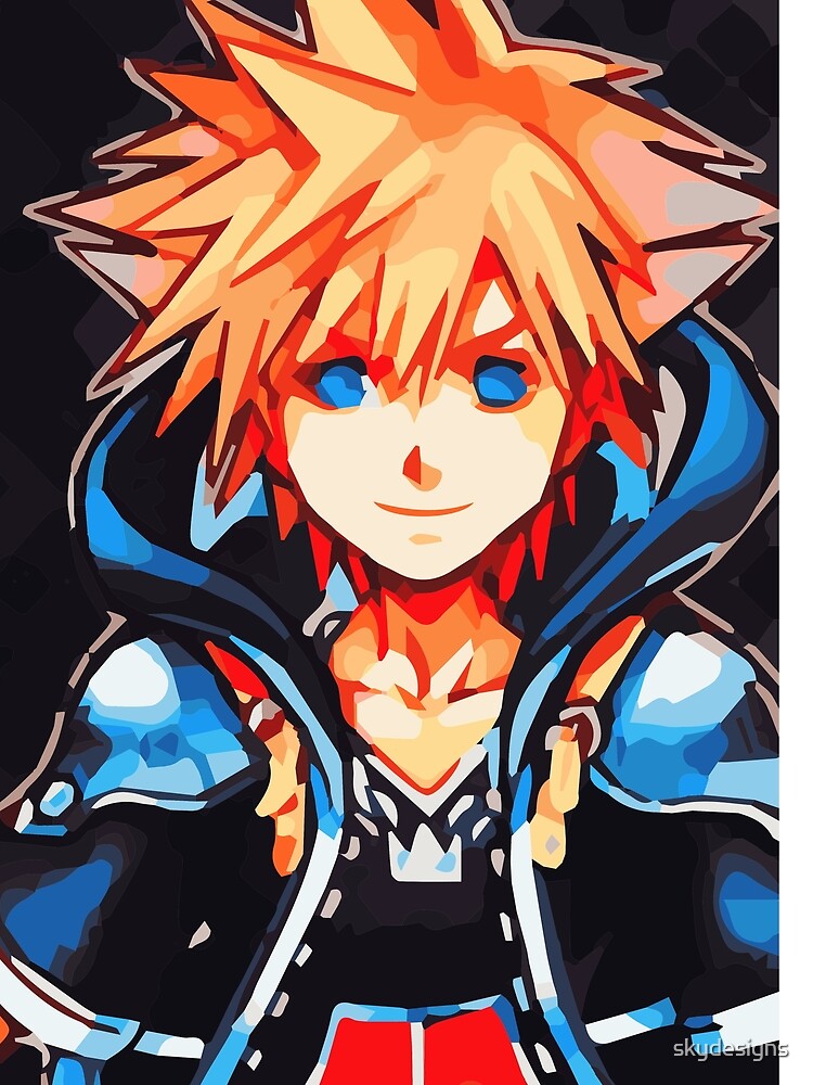 Kingdom hearts Sora Art Board Print for Sale by skydesigns