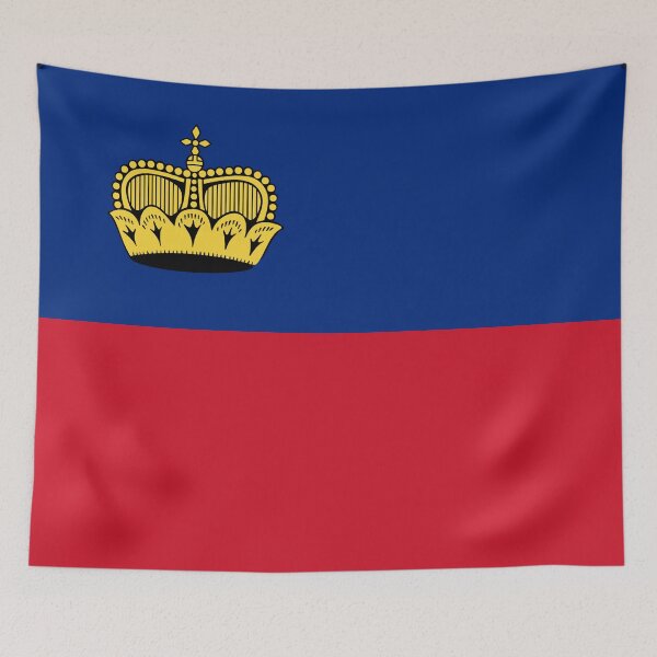 Item preview, Liechtenstein Flag designed and sold by YaelleDark.
