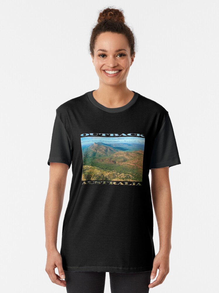 Alternate view of Rawnsley Bluff III (poster on black) Graphic T-Shirt