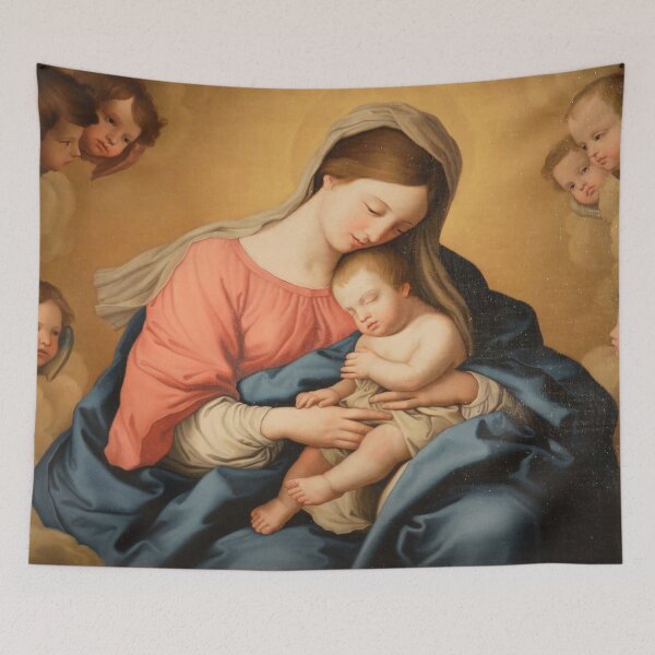 Item preview, Madonna with Child and Angels - Giovanni Battista Salvi da Sassoferrato designed and sold by themasters.