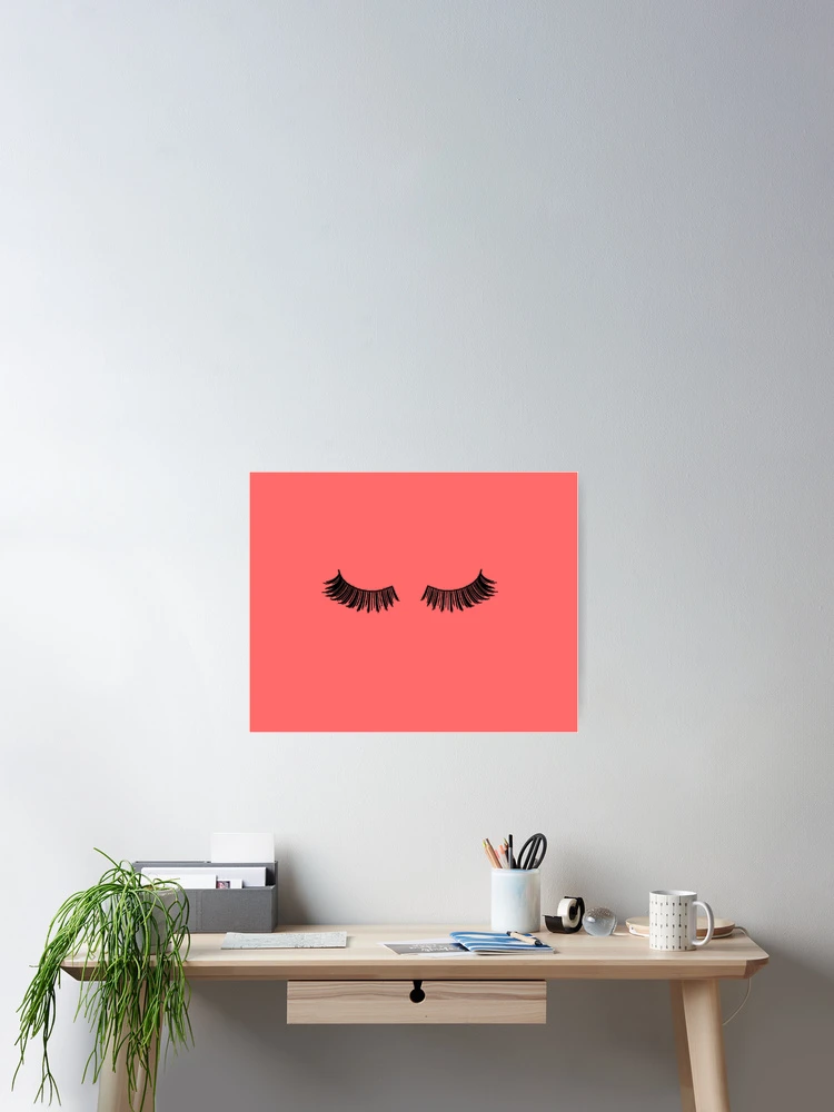 Aperçu 2 sur 3. Poster avec l'œuvre Cils Rouges Indiens créée et vendue par Julia Design.