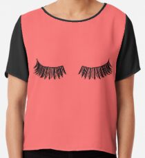 Indian Red Lashes Chiffon Top