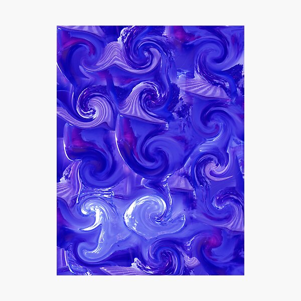 moody blue Photographic Print