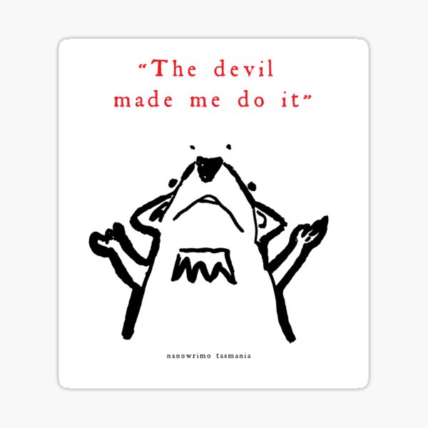Item preview, nanowrimo tasmania: the devil made me do it //ver 1 designed and sold by SeaFury and Pete.