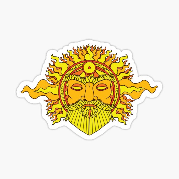 Yelm The Sun God by Kalin Kadiev Sticker