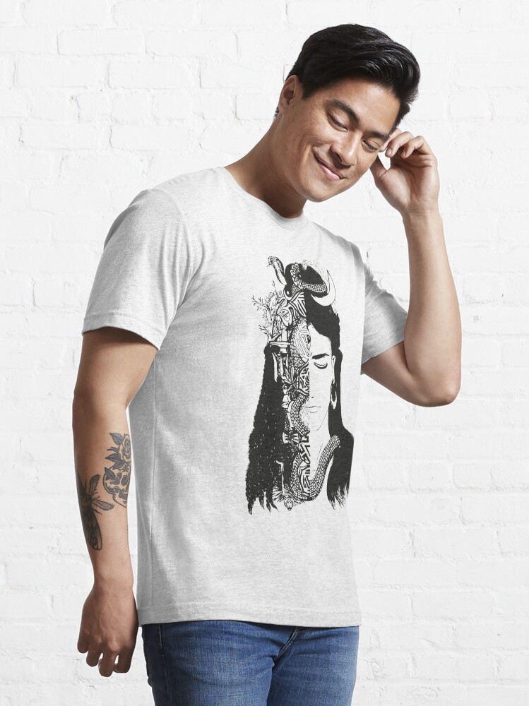 Lord Shiva Black and White ART Essential T-Shirt for Sale by