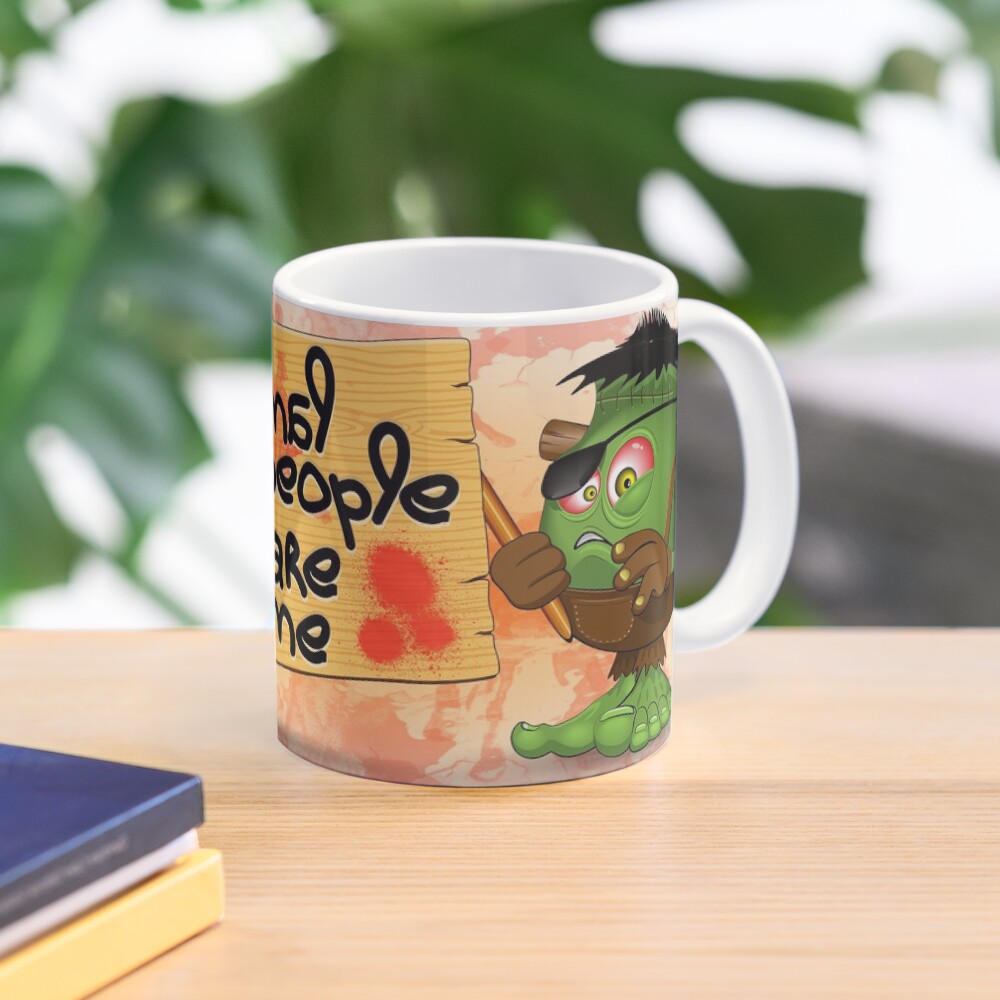 'Normal People Scare Me' Humorous Frankenstein Character Mug