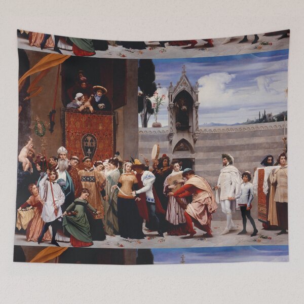 Item preview, Cimabue's Celebrated Madonna is carried in Procession through the Streets of Florence -  Frederic Leighton, 1st Baron Leighton designed and sold by themasters.