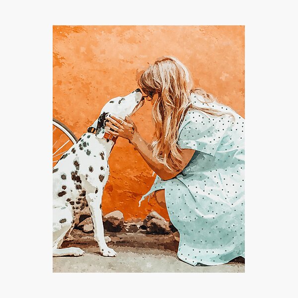 Item preview, Pet Bound | Dalmatian Dog Lover Friendship Companion | Modern Bohemian Woman Puppy Animals Love designed and sold by 83oranges.