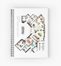 Frasier Apartment Floorplan Spiral Notebook