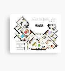 Frasier Apartment Floorplan Canvas Print