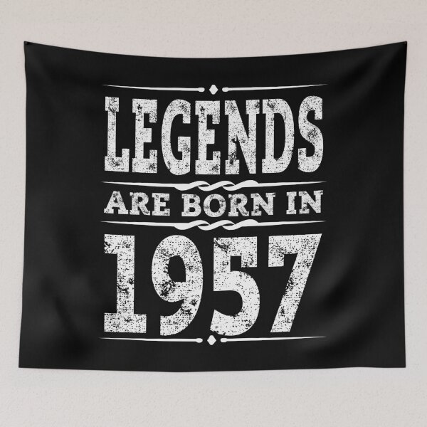 Item preview, Legends are born in 1957 Shirt 62th Birthday Gift designed and sold by Anumber1.