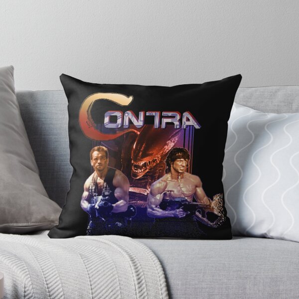 Contra Ripoff Throw Pillow
