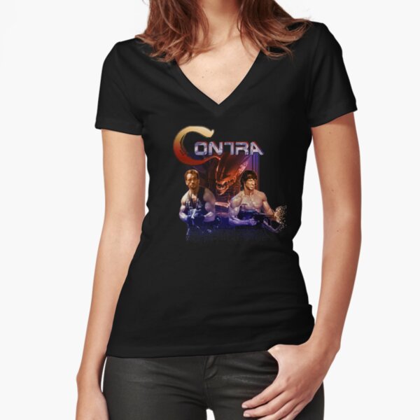 Contra Ripoff Fitted V-Neck T-Shirt
