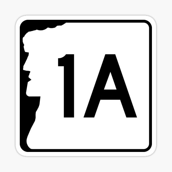 Item preview, New Hampshire NH 1A | United States Highway Shield Sign designed and sold by Transit Traveller.