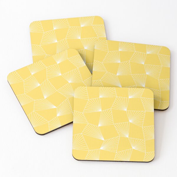 Item preview, Mustard Yellow Checkerboard Fans designed and sold by rewstudio.