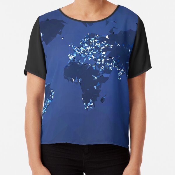 The World (Simplified, Night) Chiffon Top