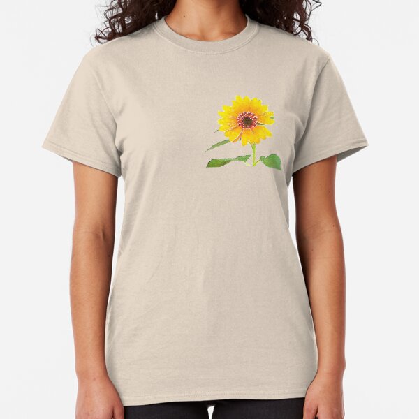Sunflower in Watercolor Classic T-Shirt