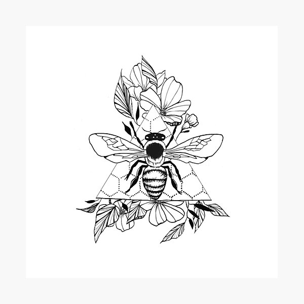 Vista previa del artículo con la obra «Salvar a las abejas», diseñado y vendido por Eugenia Kazak.