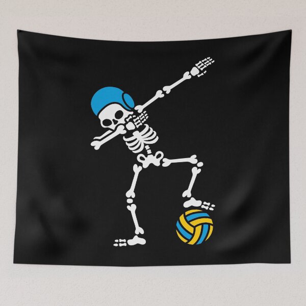 Item preview, Dab dabbing skeleton Water polo Halloween Waterpolo swimming designed and sold by LaundryFactory.