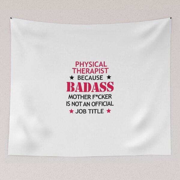 Item preview, Physical Therapist Badass Funny Birthday Christmas Gift designed and sold by smily-tees.