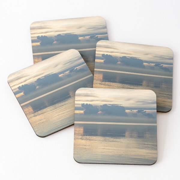 Item preview, Cool Cloud Formations in Gunmetal Gray and Soft Yellow designed and sold by Georgia Mizuleva.