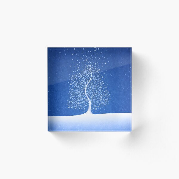 Where Snowflakes Are Born Acrylic Block