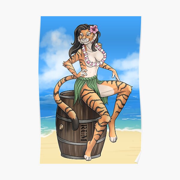 Tropical Tigress Poster