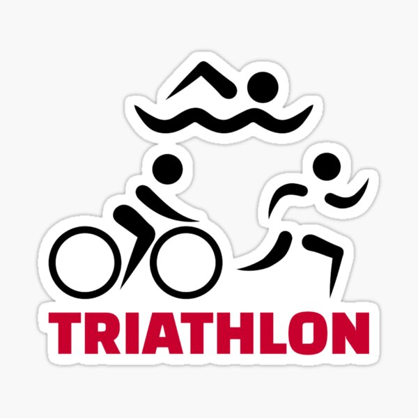 Triathlon Stickers Redbubble