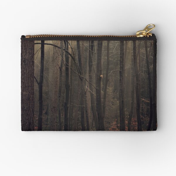 Late autumn magic forest Zipper Pouch