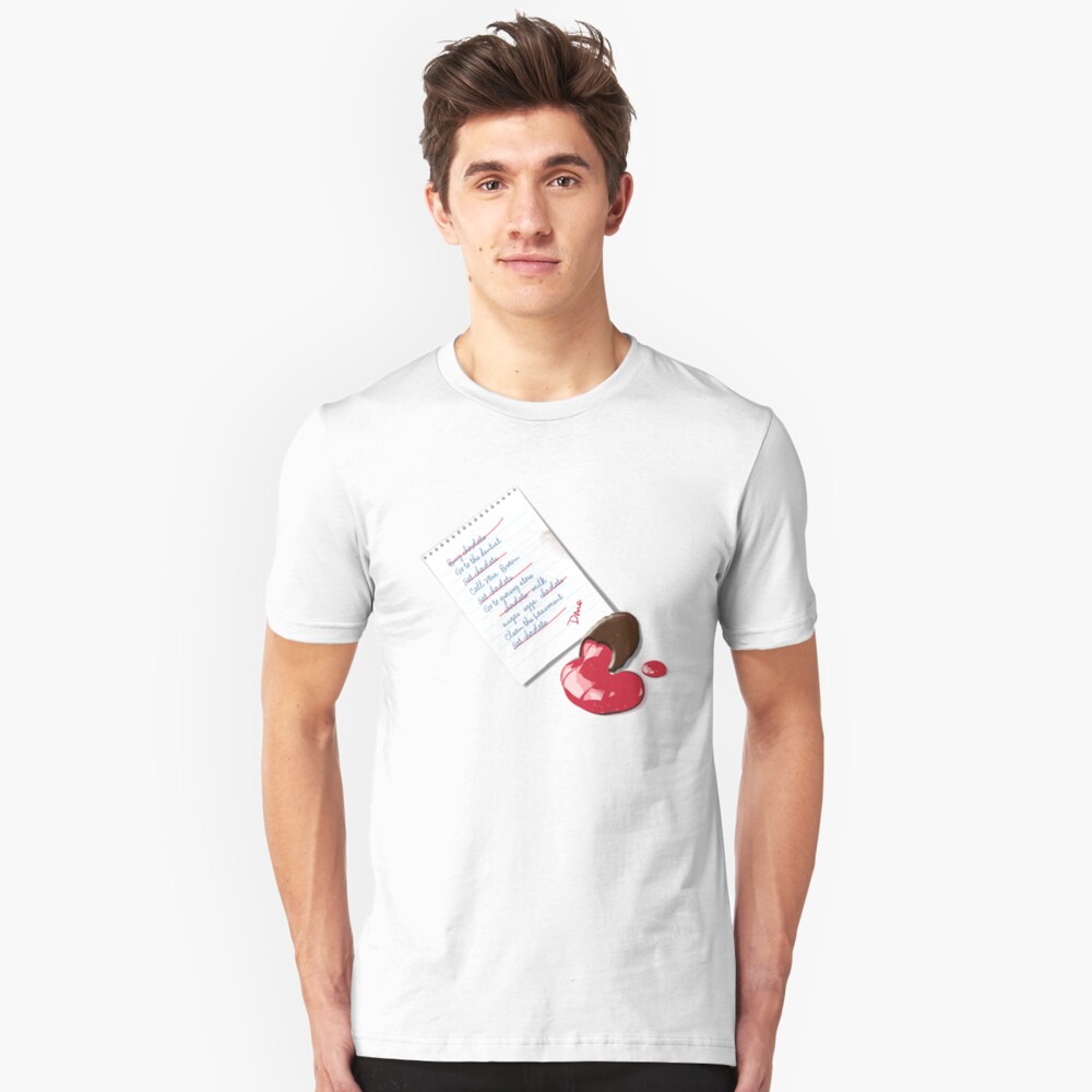 Chocolate - To do list Slim Fit T-Shirt