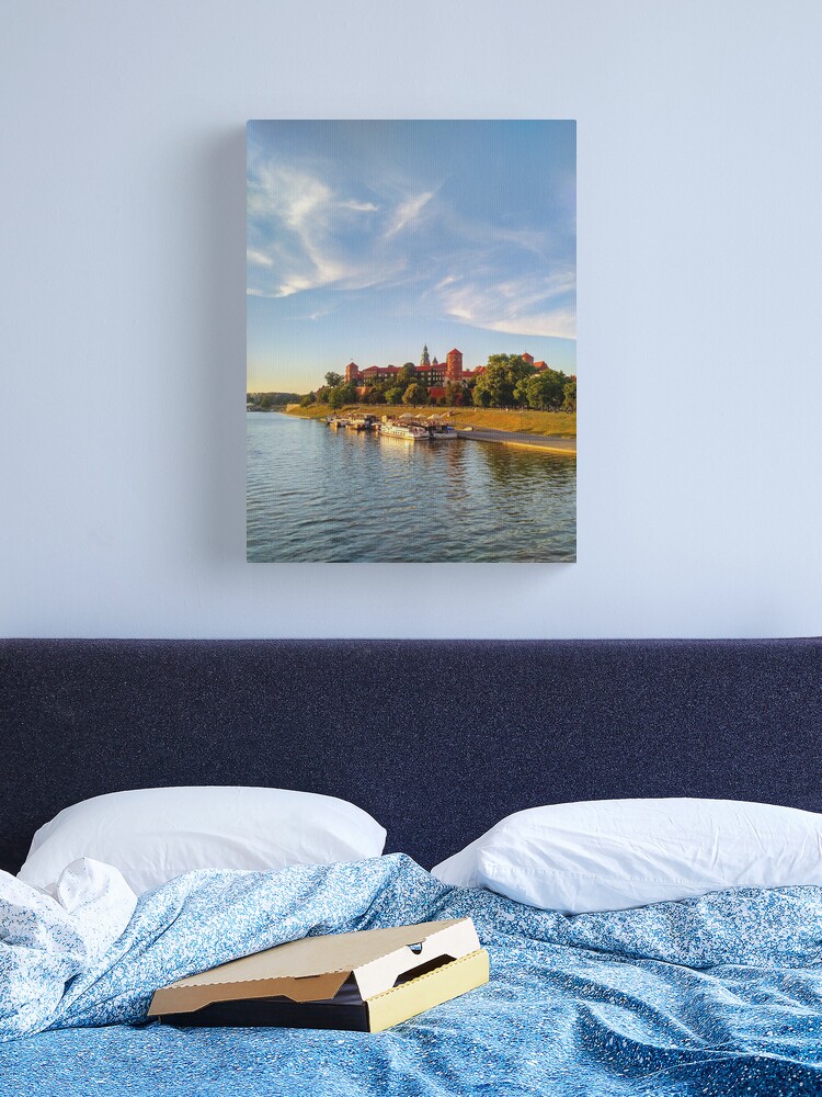 Thumbnail 1 of 3, Canvas Print, Magical Wawel Castle in Krakow - view from the bridge designed and sold by TalBright.