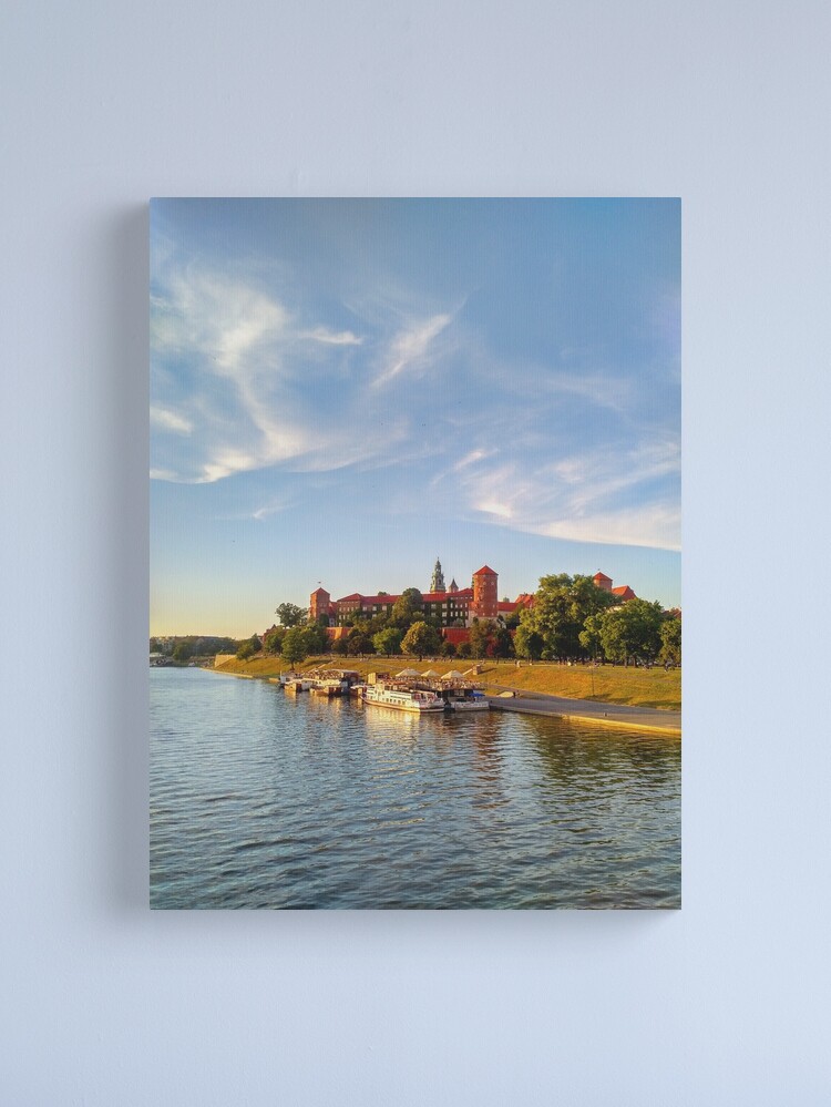 Thumbnail 2 of 3, Canvas Print, Magical Wawel Castle in Krakow - view from the bridge designed and sold by TalBright.