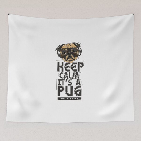 Item preview, Keep calm pug dog pug designed and sold by Volera.
