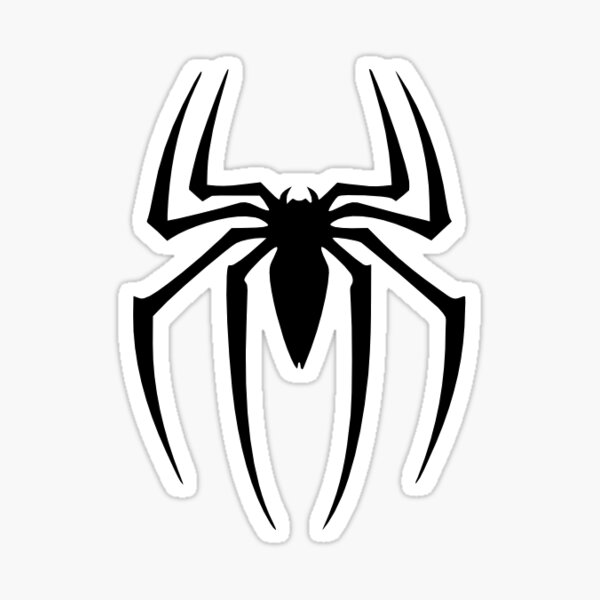 Spiderman Logo Stickers Redbubble - spider man mask decal roblox