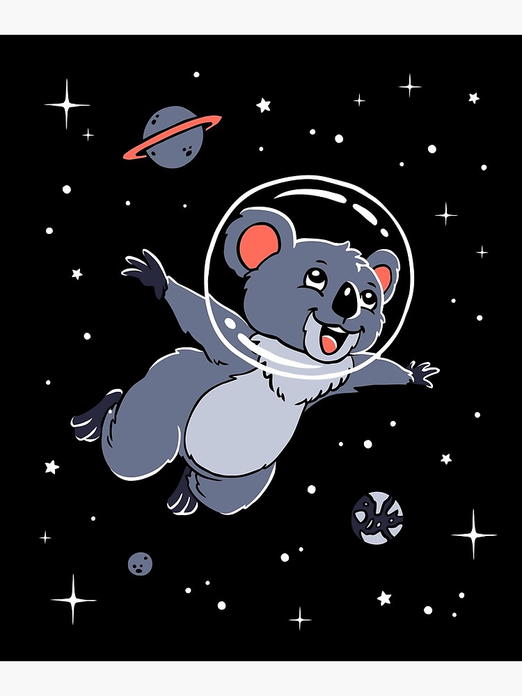 Koala Moon T-Shirt Space Sweet Dreams ours étoiles Univers Cute Animal P409