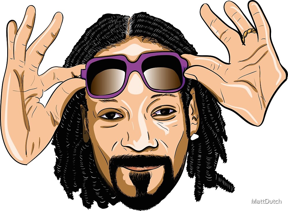 Snoop Dogg Cartoon Version By Mattdutch Redbubble