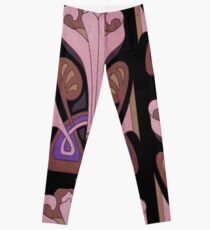 Jugendstil German Art Nouveau flowers Leggings