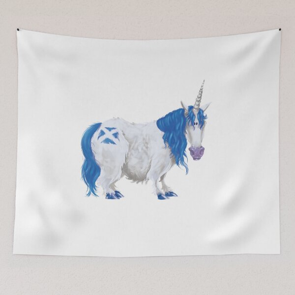Item preview, Unicornio de Saltire escocés designed and sold by rowenaaitkenillustration.