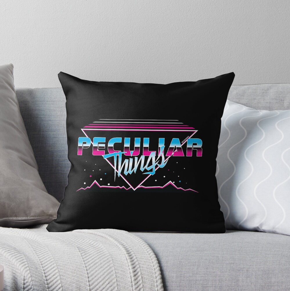 Peculiar Things 80s - Fenix Comics Throw Pillow