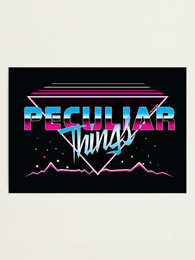 Alternate view of Peculiar Things 80s - Fenix Comics Photographic Print