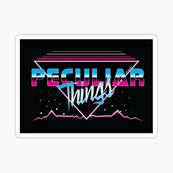 Peculiar Things 80s - Fenix Comics Sticker
