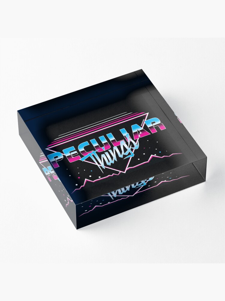 Alternate view of Peculiar Things 80s - Fenix Comics Acrylic Block