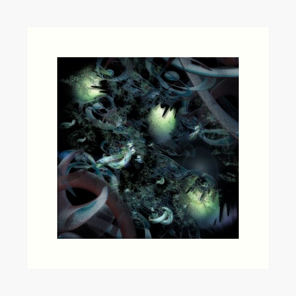 Tripping on Space Debris Art Print