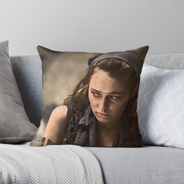 Alycia Debnam-Carey Painting Throw Pillow