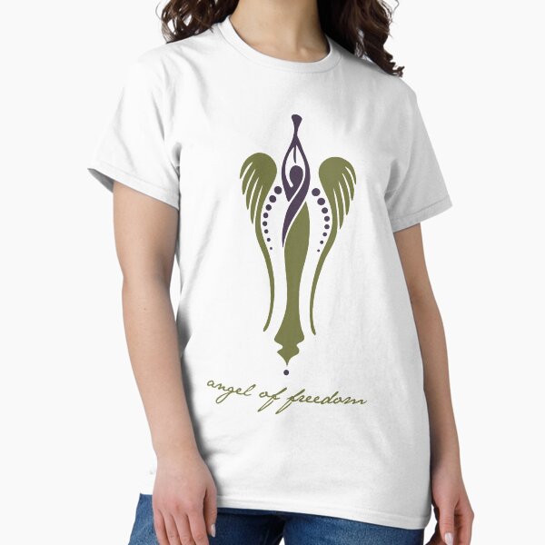 Vista previa del artículo con la obra «Ángel de la libertad - homenaje a Sylvia Pankhurst», diseñado y vendido por RedCloudDesign.