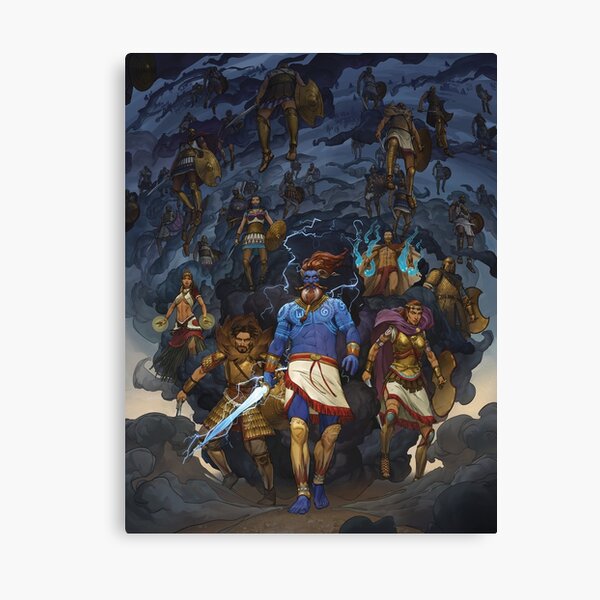 RuneQuest: Roleplaying in Glorantha, Heroes of Orlanth by Andrey Fetisov Canvas Print