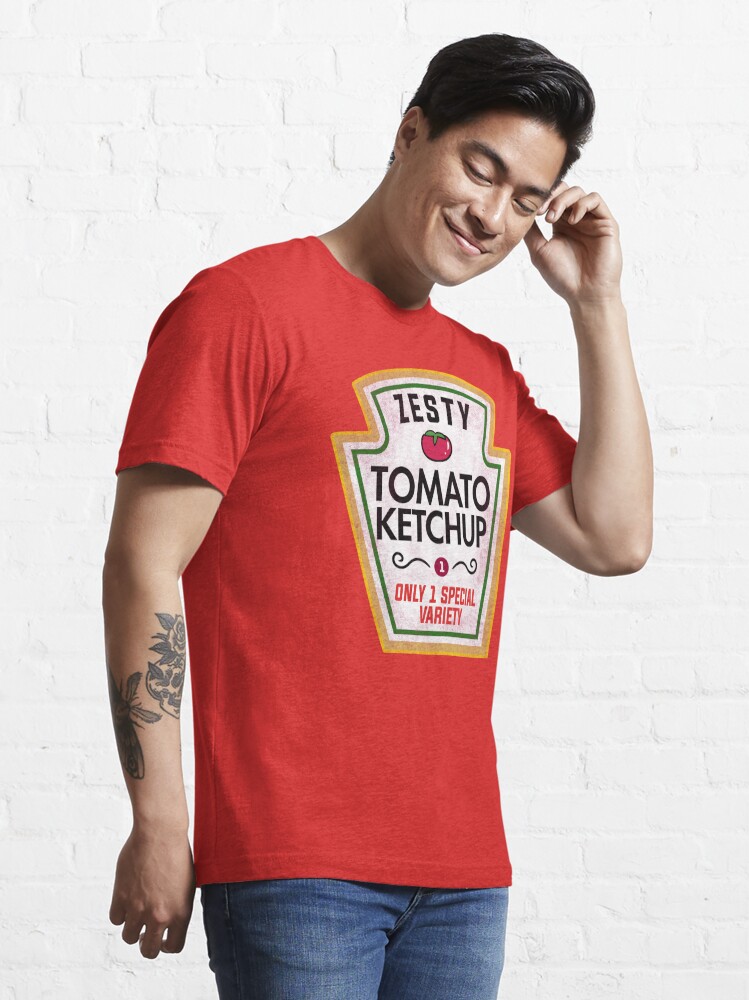 BootsTees Matching Halloween Costume Condiment Shirts (Ketchup