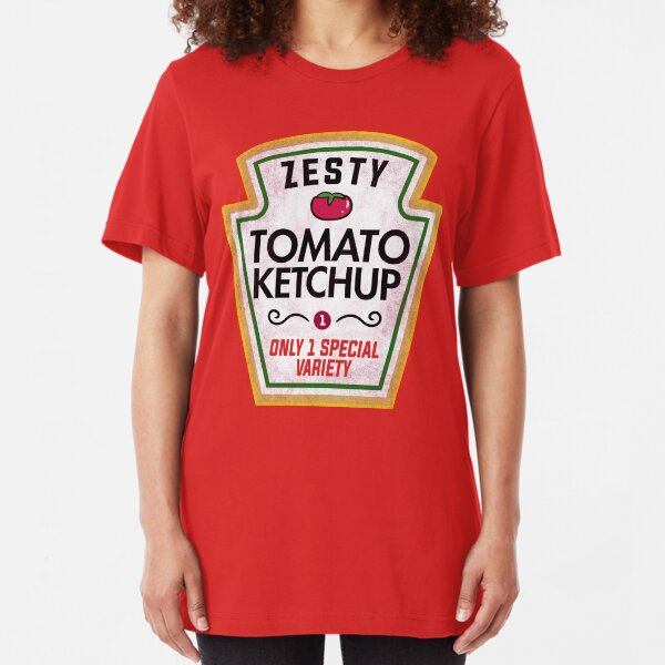 Funny Ketchup Halloween Costume Slim Fit T-Shirt
